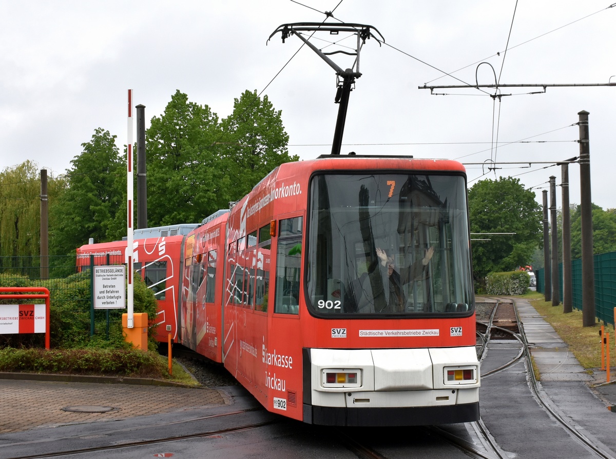 Цвиккау, AEG GT6M № 902; Цвиккау — Юбилей: 125 лет трамваю в Цвиккау (11./12.05.2019)