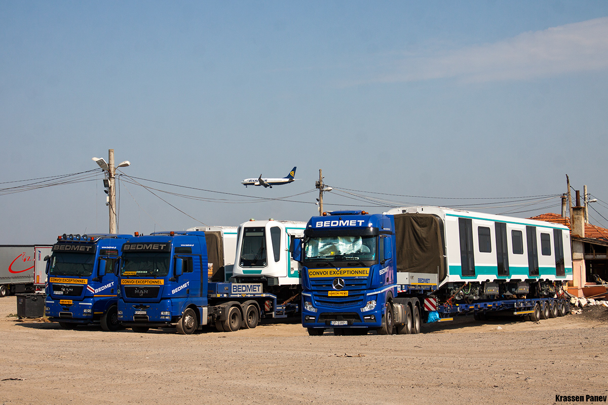 Sofia, Siemens Inspiro SF Nr. 3012; Sofia, Siemens Inspiro SF Nr. 7006; Sofia — Delivery the new wagons Siemens Inspiro SF — August 2018 — 2019