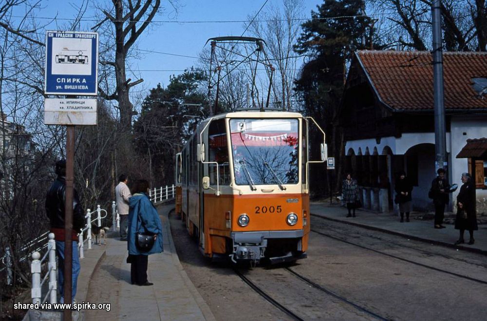 София, Tatra T6A2B № 2005; София — Исторически снимки — Трамвайни мотриси (1990–2010)