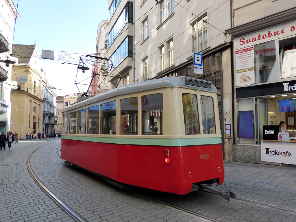 Брно, SBEPD 4MT4 № 4058 Брно, SBEPD 4MT4 № 4058