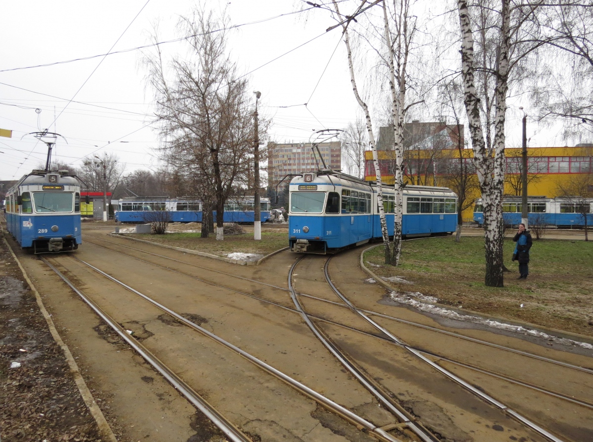 Vinnytsja, SWS/SIG/BBC Be 4/6 "Mirage" # 311; Vinnytsja — Tramway Lines and Infrastructure