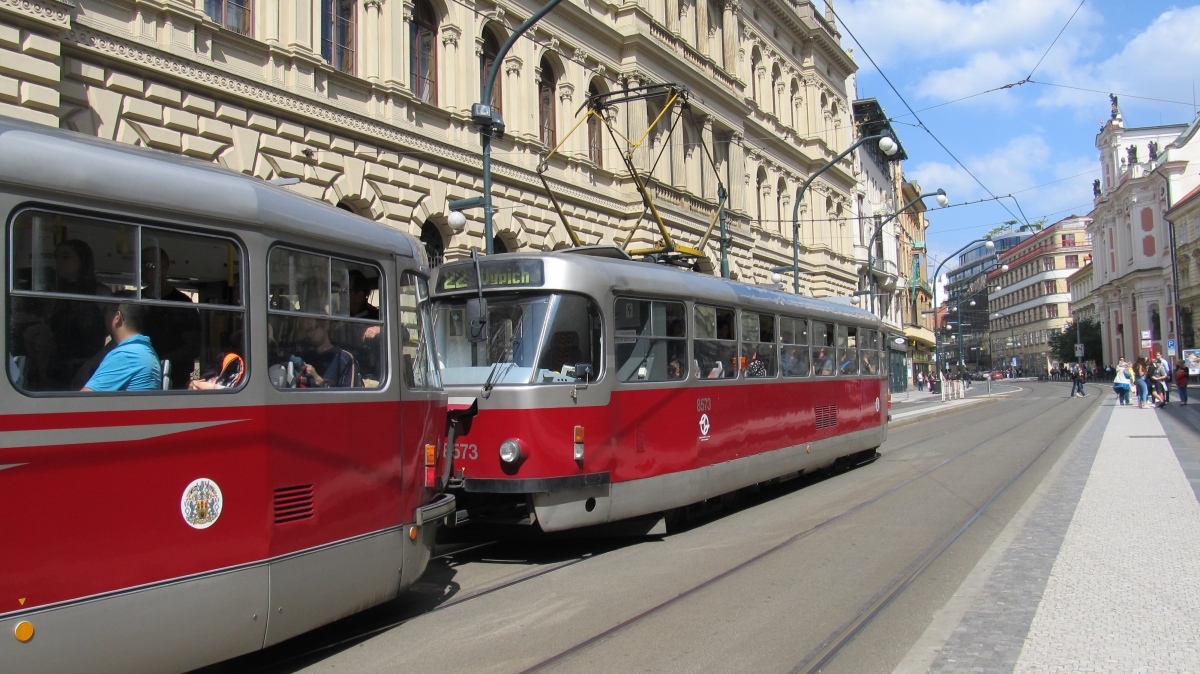 Прага, Tatra T3R.P № 8573