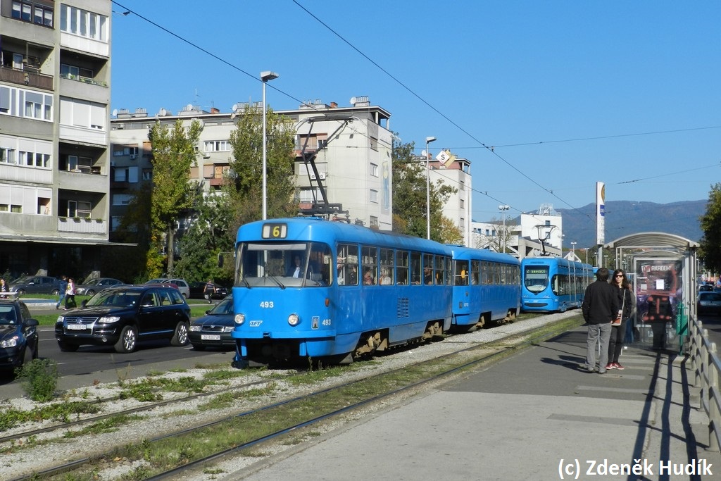 Загреб, Tatra T4YU № 493