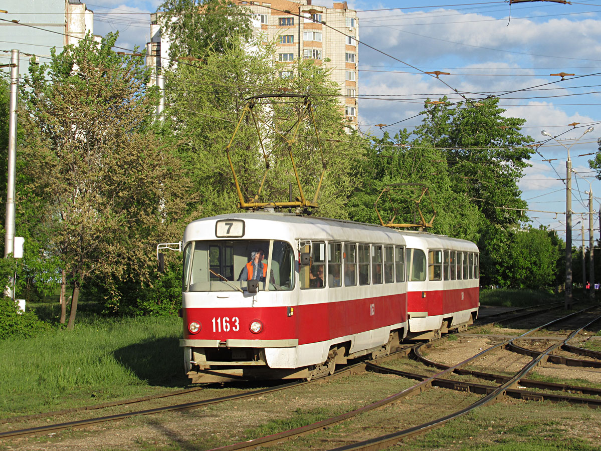 Самара, Tatra T3SU (двухдверная) № 1163
