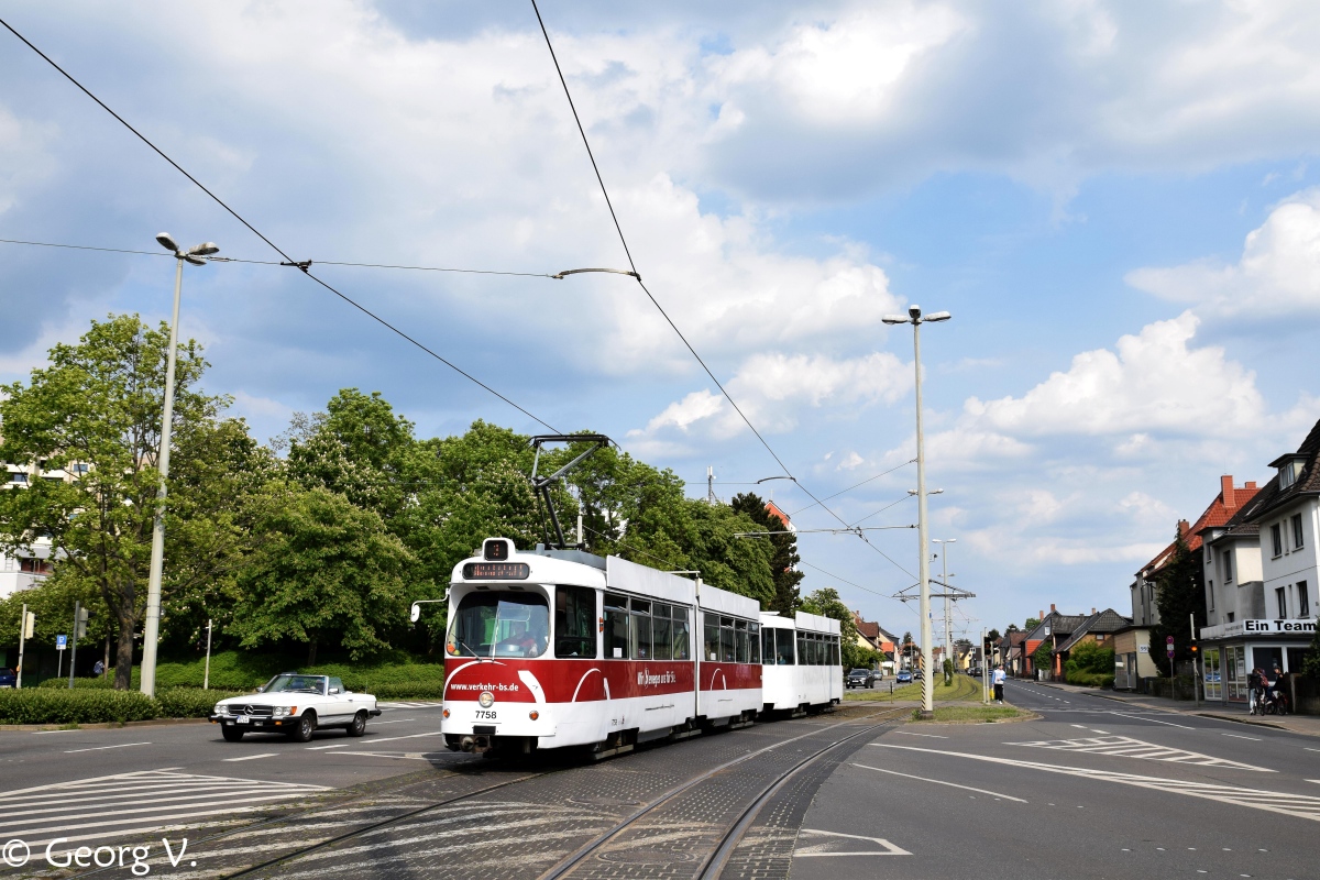Braunschweig, LHB GT6 č. 7758; Braunschweig, LHB B4 č. 7775