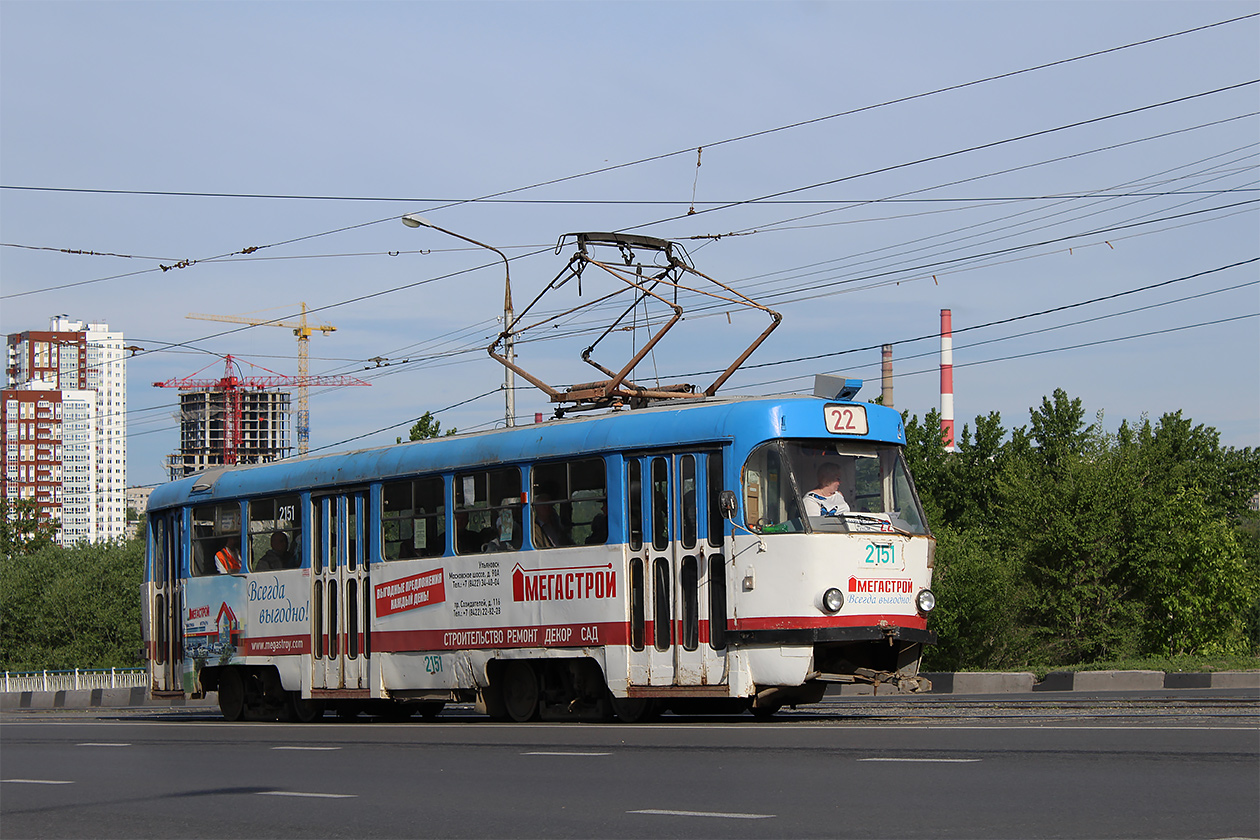 Ulyanovsk, Tatra T3SU № 2151