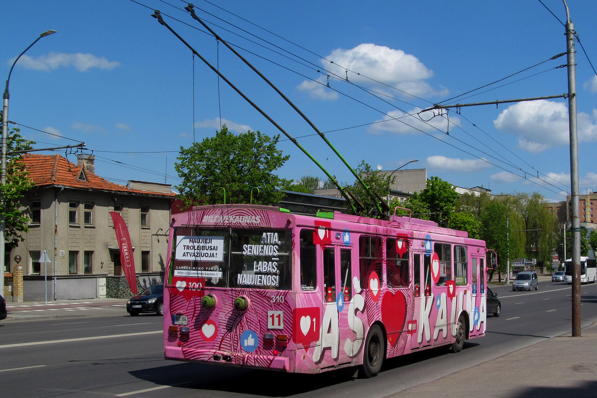Каунас, Škoda 14Tr89/6 № 310