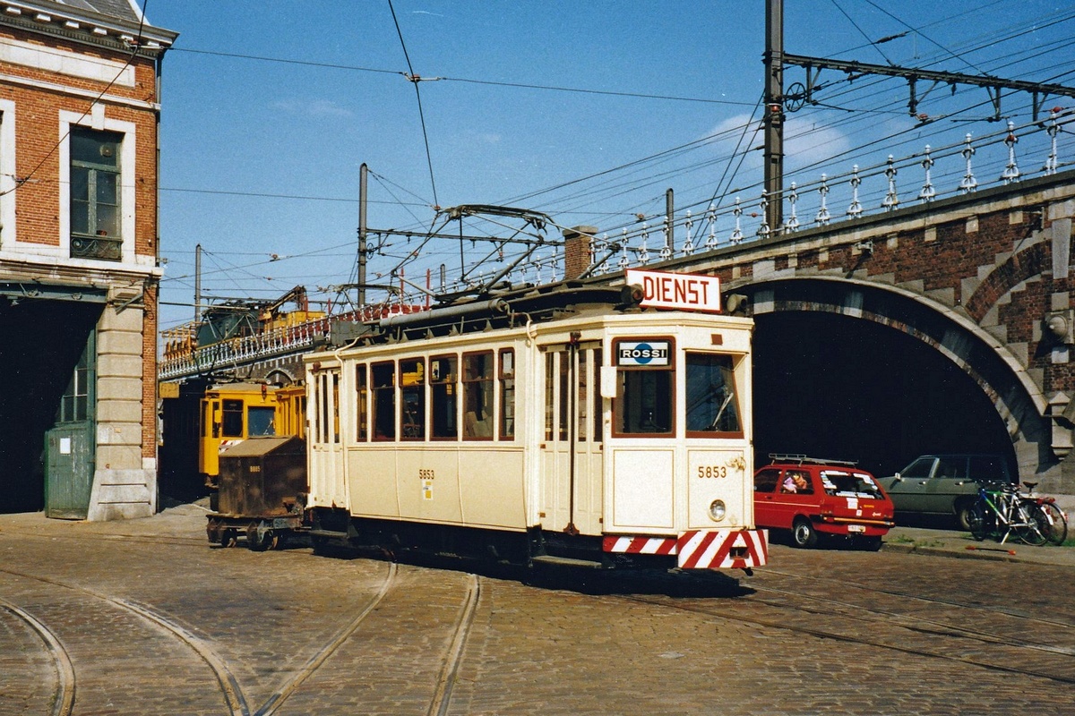 Антверпен, CGTA 2-axle motor car № 5853; Антверпен — Старые фотографии (city trams Antwerpen 1980 — 1999)