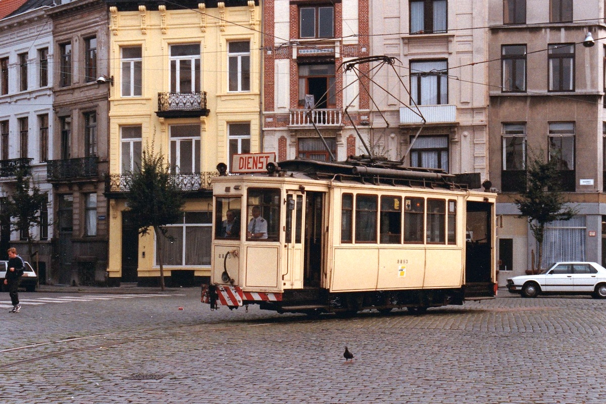 Антверпен, CGTA 2-axle motor car № 8853; Антверпен — Старые фотографии (city trams Antwerpen 1980 — 1999)