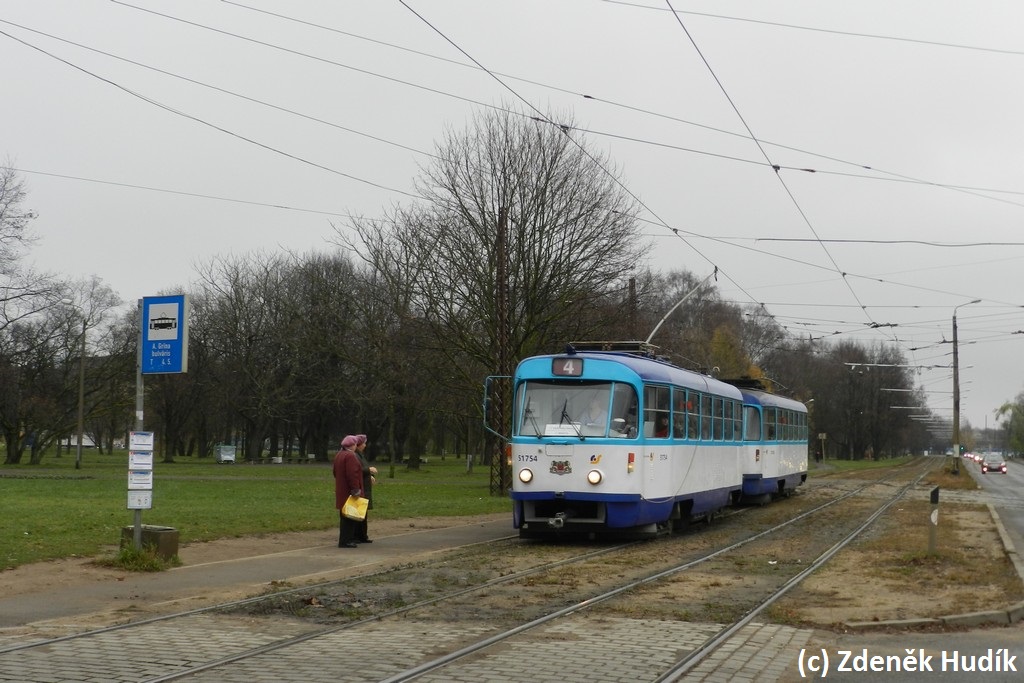 Riga, Tatra T3A № 51754
