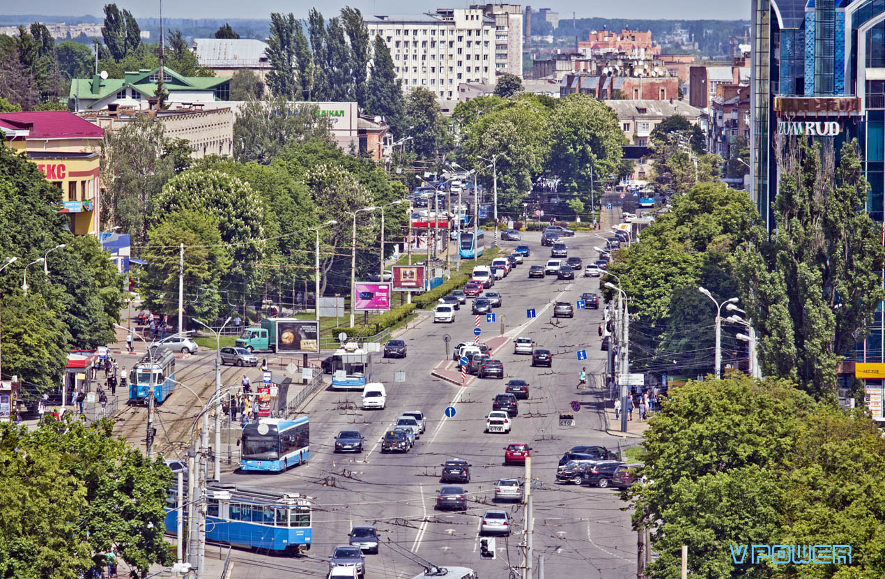 Vinnitsa — Electric transport Vinnitsa from a height
