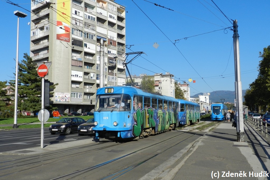 Загреб, Tatra T4YU № 429