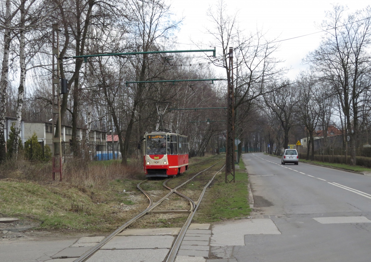 Силезские трамваи, Konstal 105Na № 658; Силезские трамваи — Трамвайные линии и инфраструктура