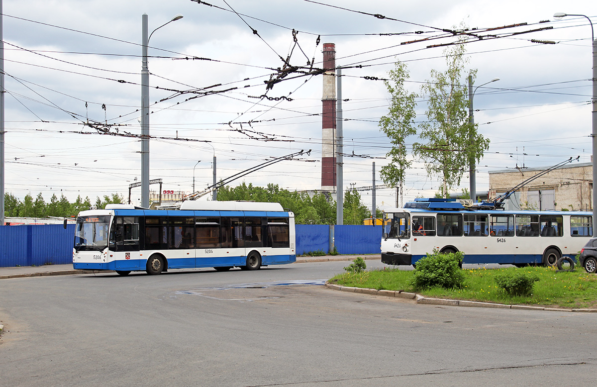 Pietari, Trolza-5265.00 “Megapolis” # 5206; Pietari — Terminal stations