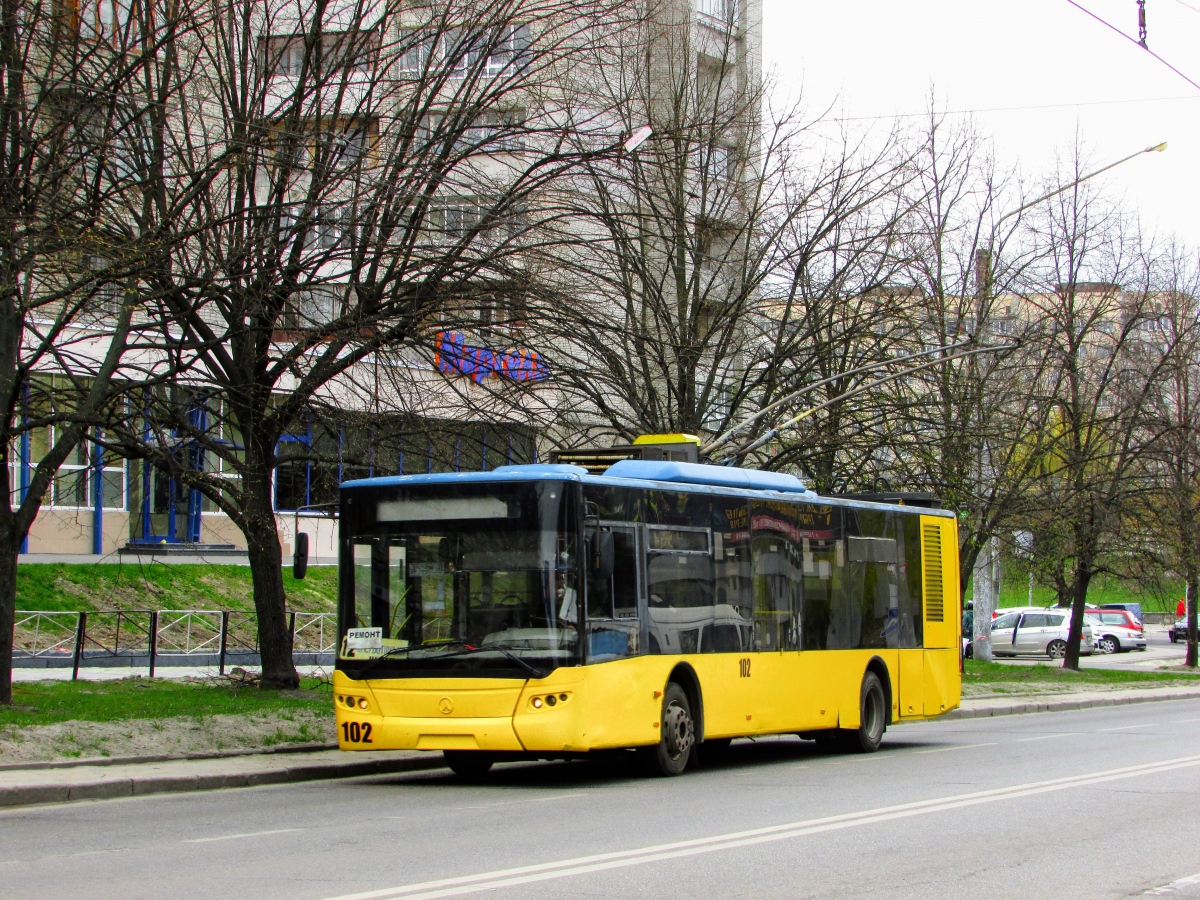 Львов, ЛАЗ E183D1 № 102 Львов, ЛАЗ E183D1 № 102