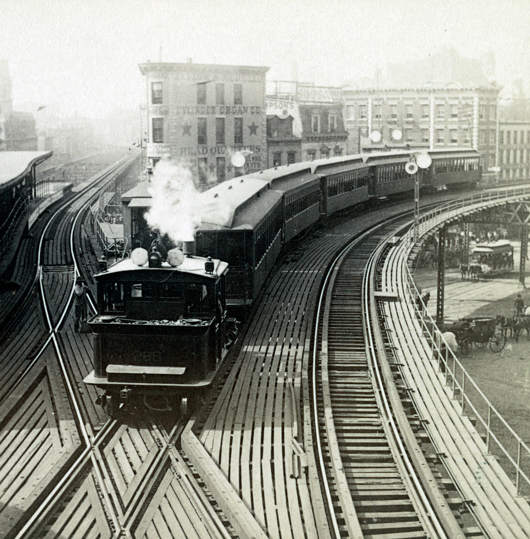 Нью-Йорк, Паровоз № 266; Нью-Йорк — Исторические фотографии — метрополитен