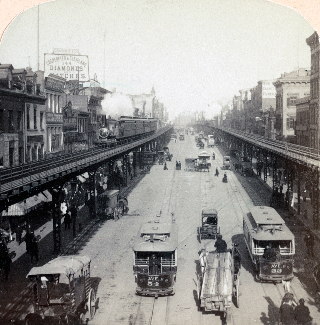 Нью-Йорк, Laclede cable car № 54; Нью-Йорк, Laclede cable car № 33; Нью-Йорк — Third Avenue Railway System; Нью-Йорк — Исторические фотографии — метрополитен
