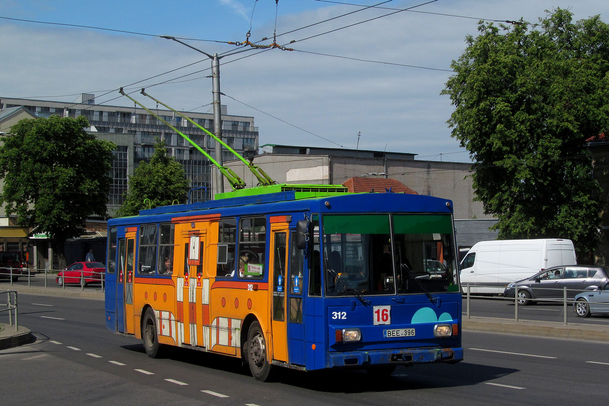 Каунас, Škoda 14Tr89/6 № 312
