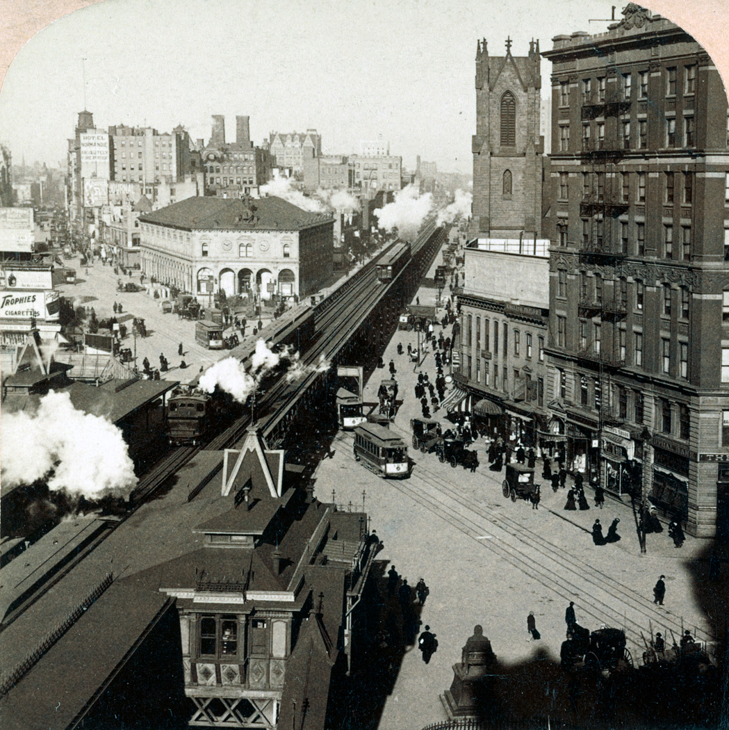 Нью-Йорк — Metropolitan Street Railway Co.; Нью-Йорк — Исторические фотографии — метрополитен