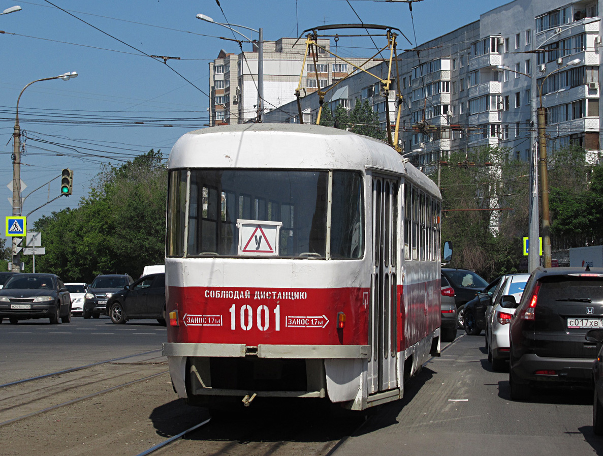 Самара, Tatra T3SU (двухдверная) № 1001