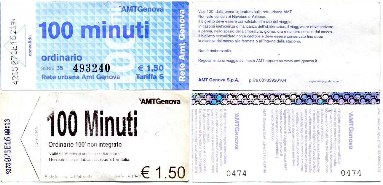 Генуя — Проездные документы