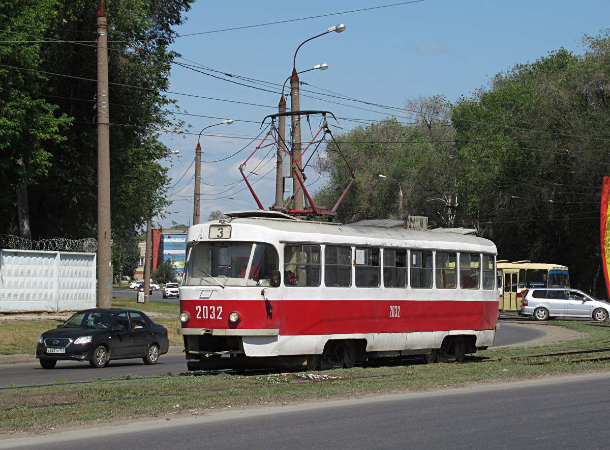 Самара, Tatra T3SU (двухдверная) № 2032