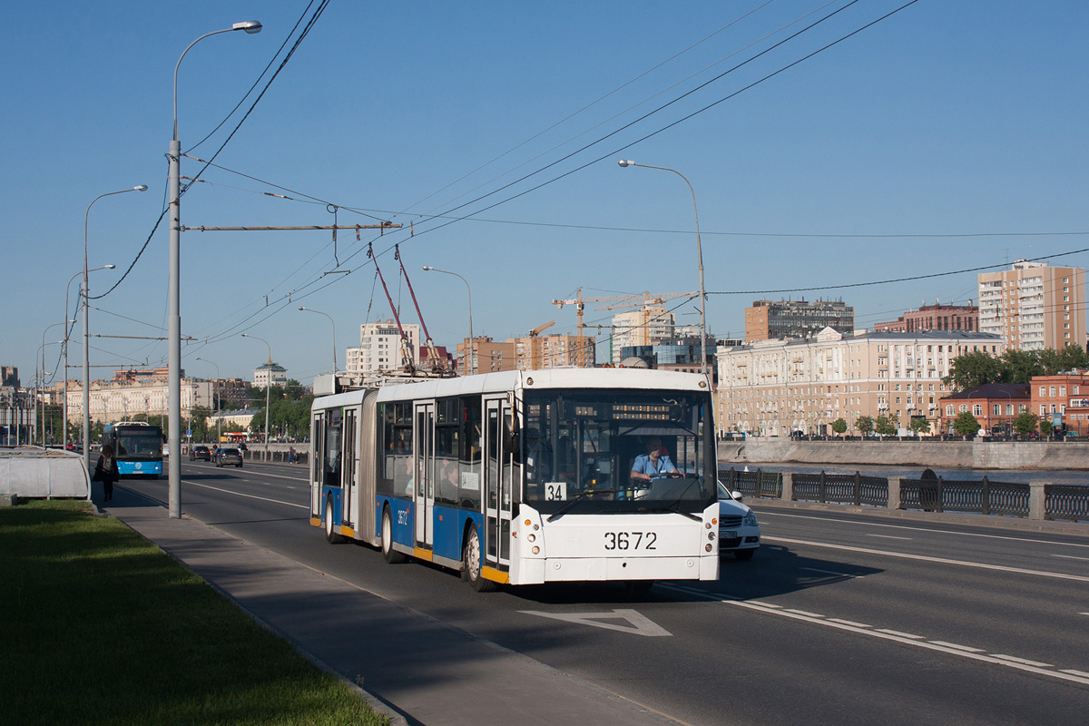 Москва, Тролза-6206.00 «Мегаполис» № 3672