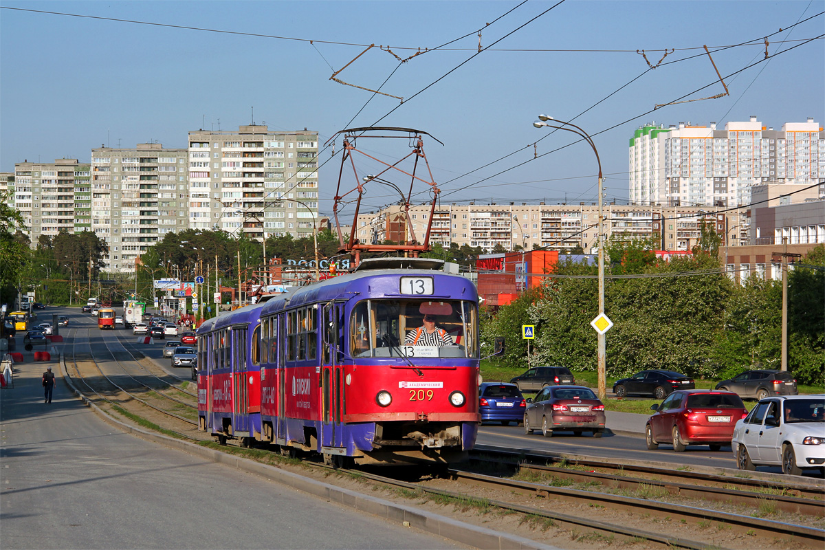 Екатеринбург, Tatra T3SU № 209