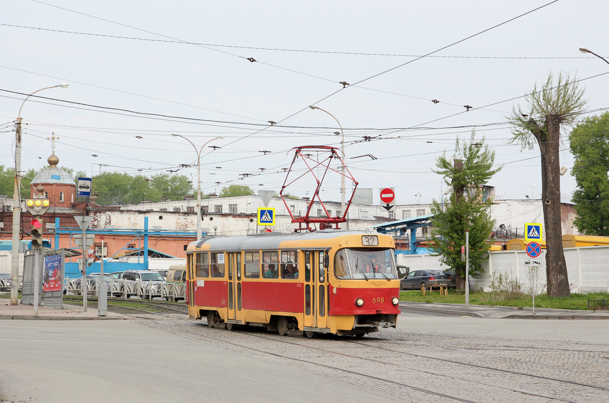 Екатеринбург, Tatra T3SU № 698