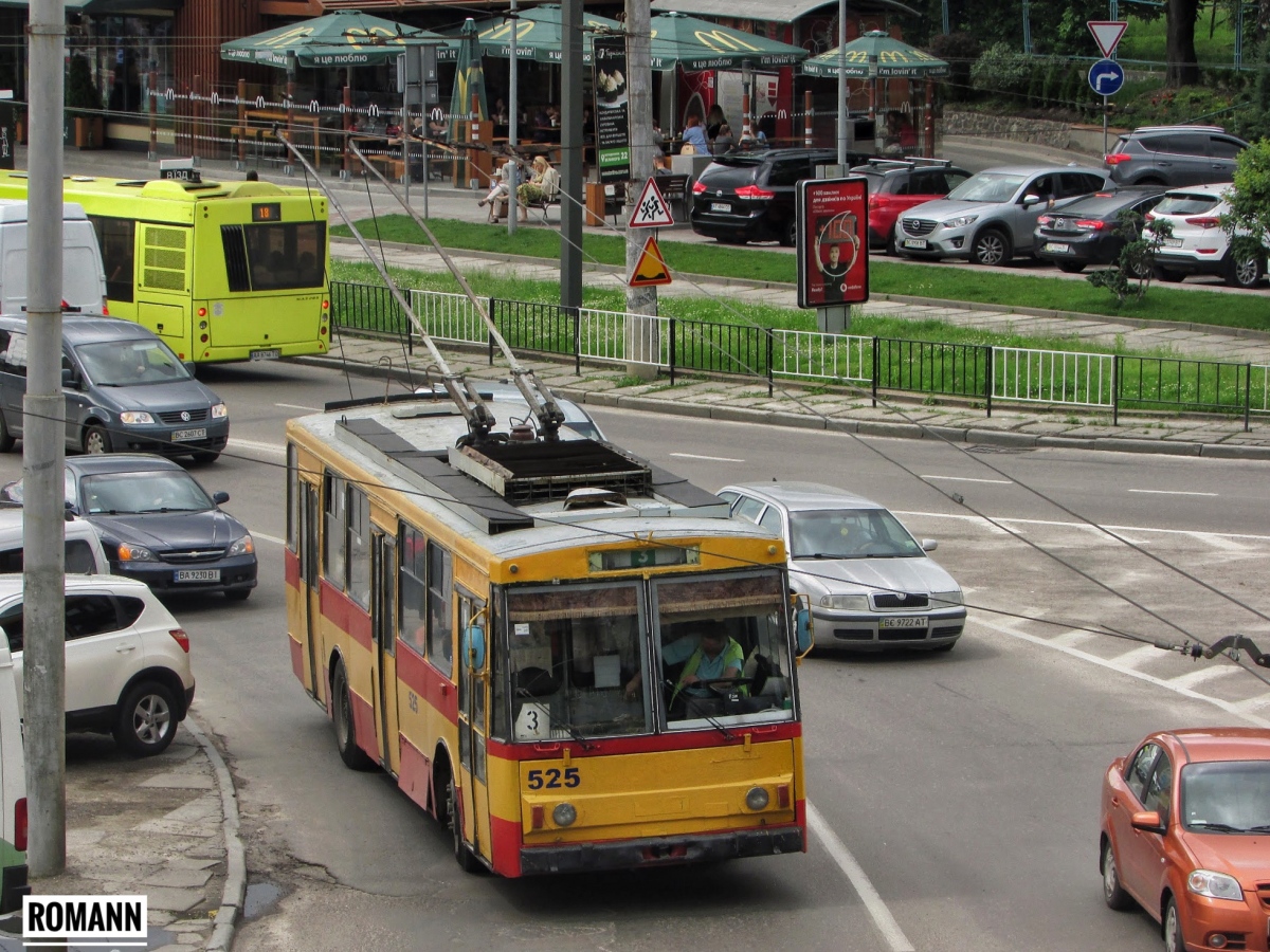 Львов, Škoda 14Tr02/6 № 525
