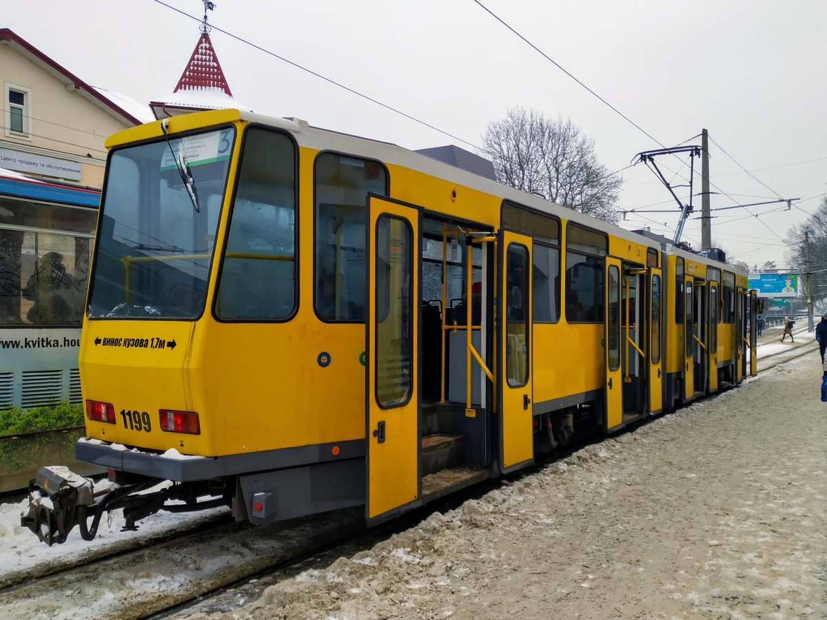 Львов, Tatra KT4DM № 1199