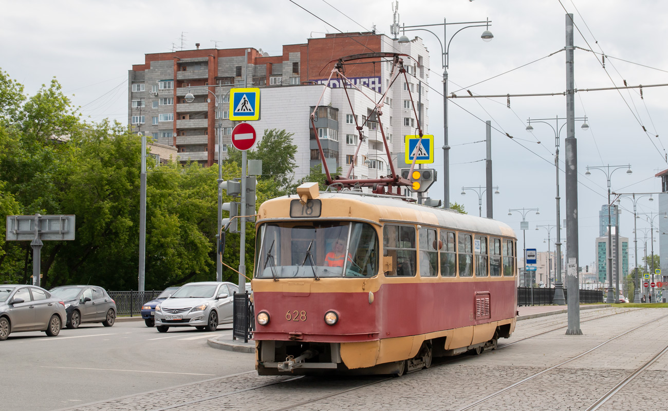 Jekaterinburg, Tatra T3SU (2-door) № 628
