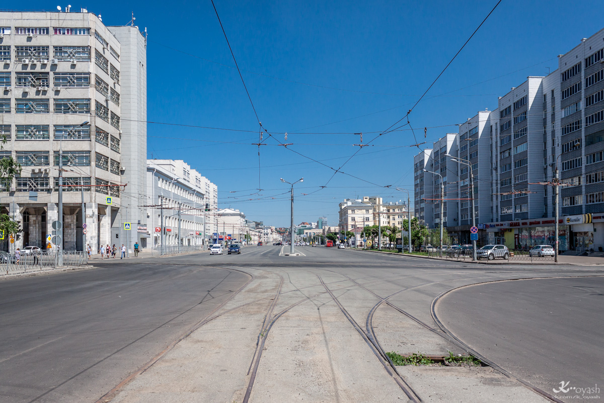 ყაზანი — Big tram circle; ყაზანი — ET Lines [1] — Center; ყაზანი — Service lines