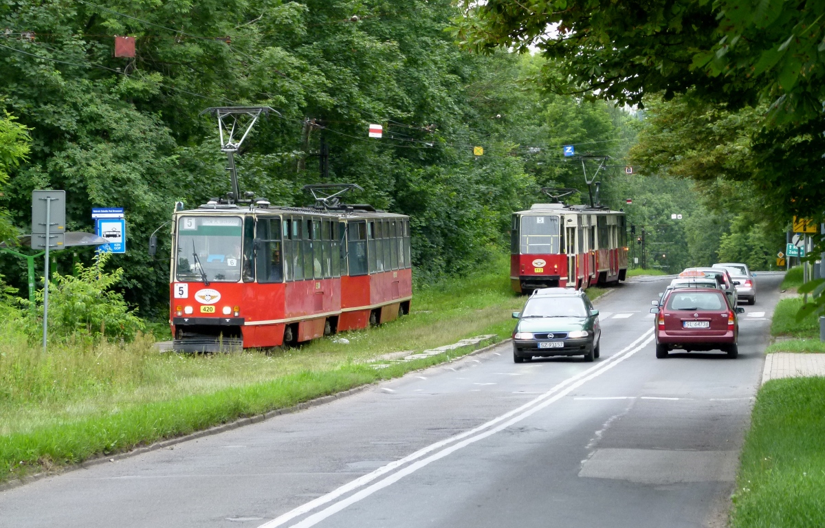 Верхнесилезская агломерация, Konstal 105Na № 420; Верхнесилезская агломерация, Konstal 105Na № 712