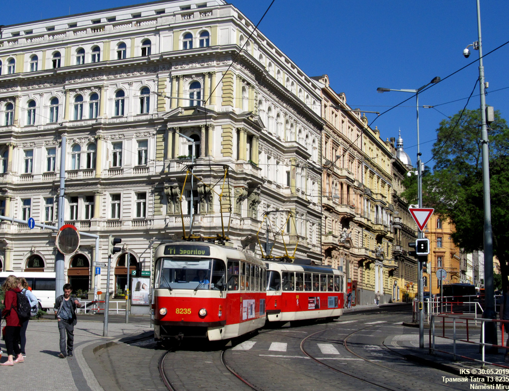 Прага, Tatra T3R.P № 8235