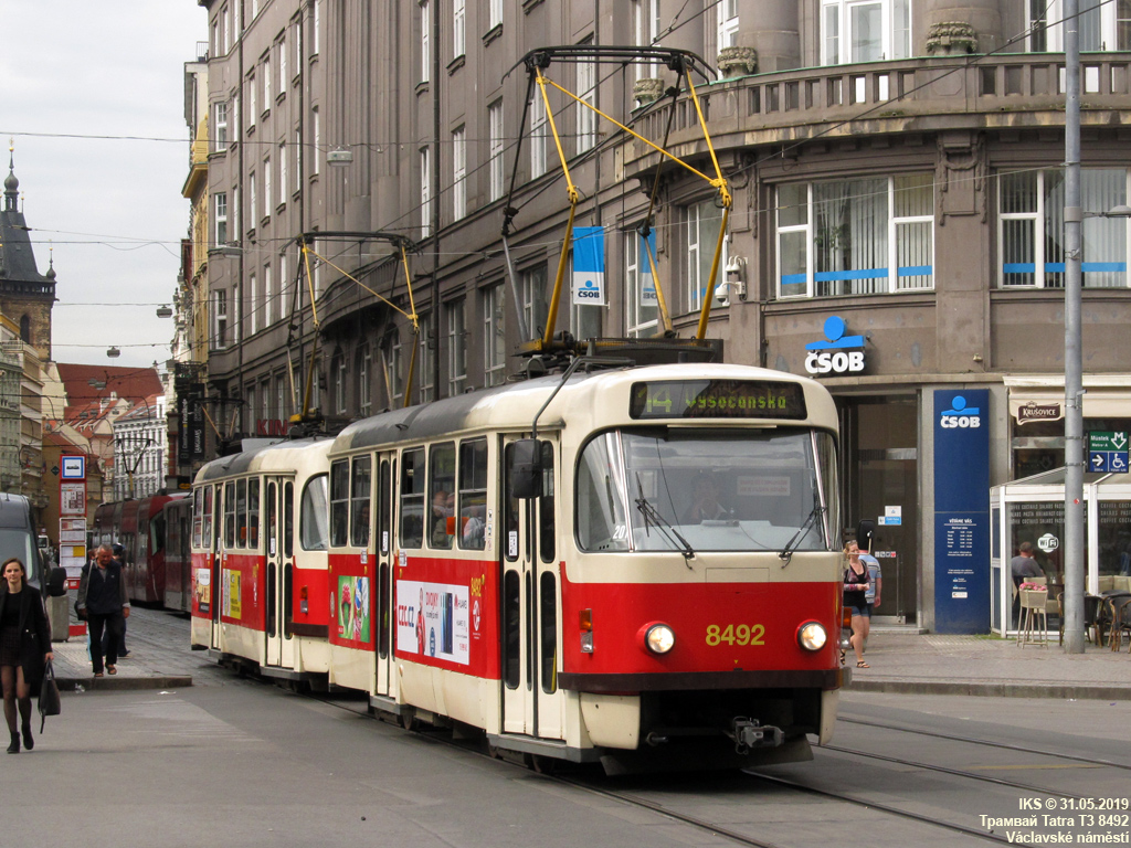 Прага, Tatra T3R.P № 8492