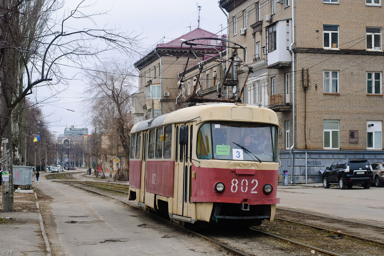 Запорожье, Tatra T3SU № 802