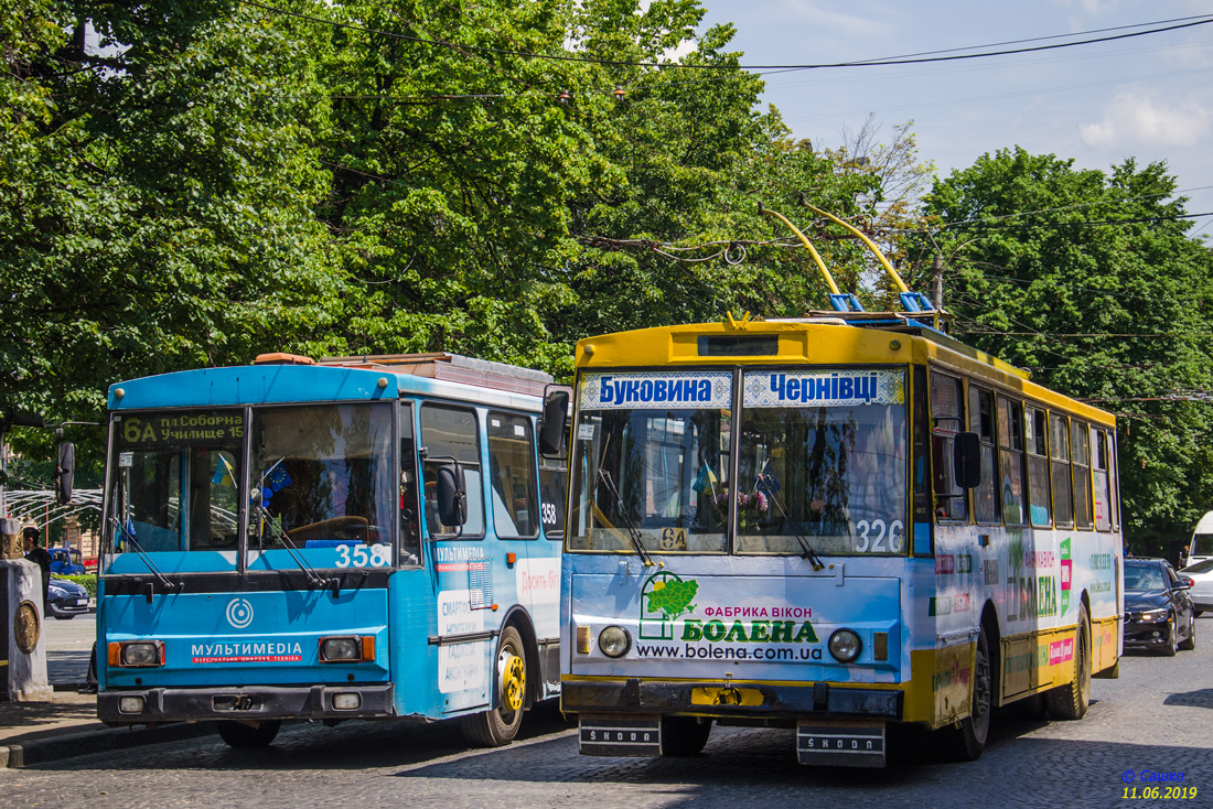 Черновцы, Škoda 14Tr89/6 № 326