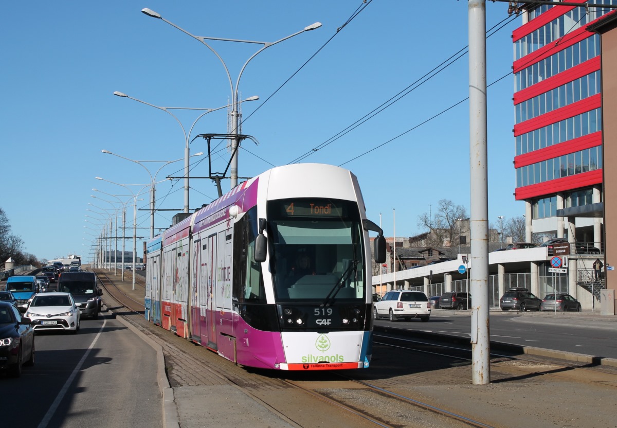 Таллин, CAF Urbos AXL № 519