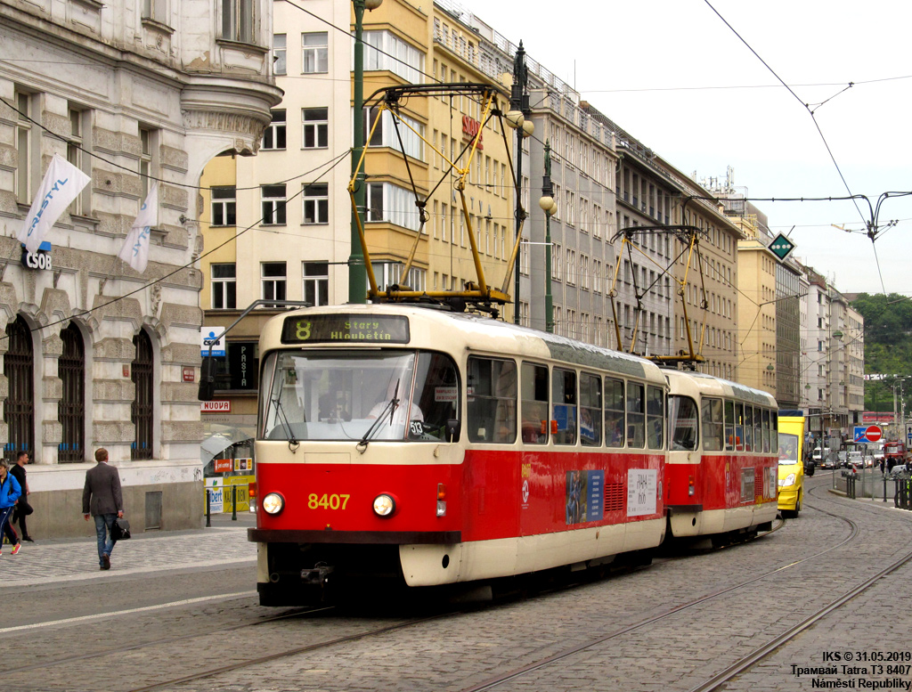 Praga, Tatra T3R.P Nr. 8407