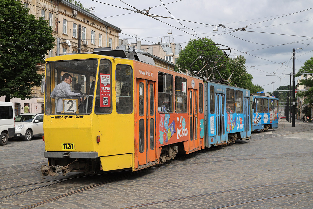 Львов, Tatra KT4SU № 1137