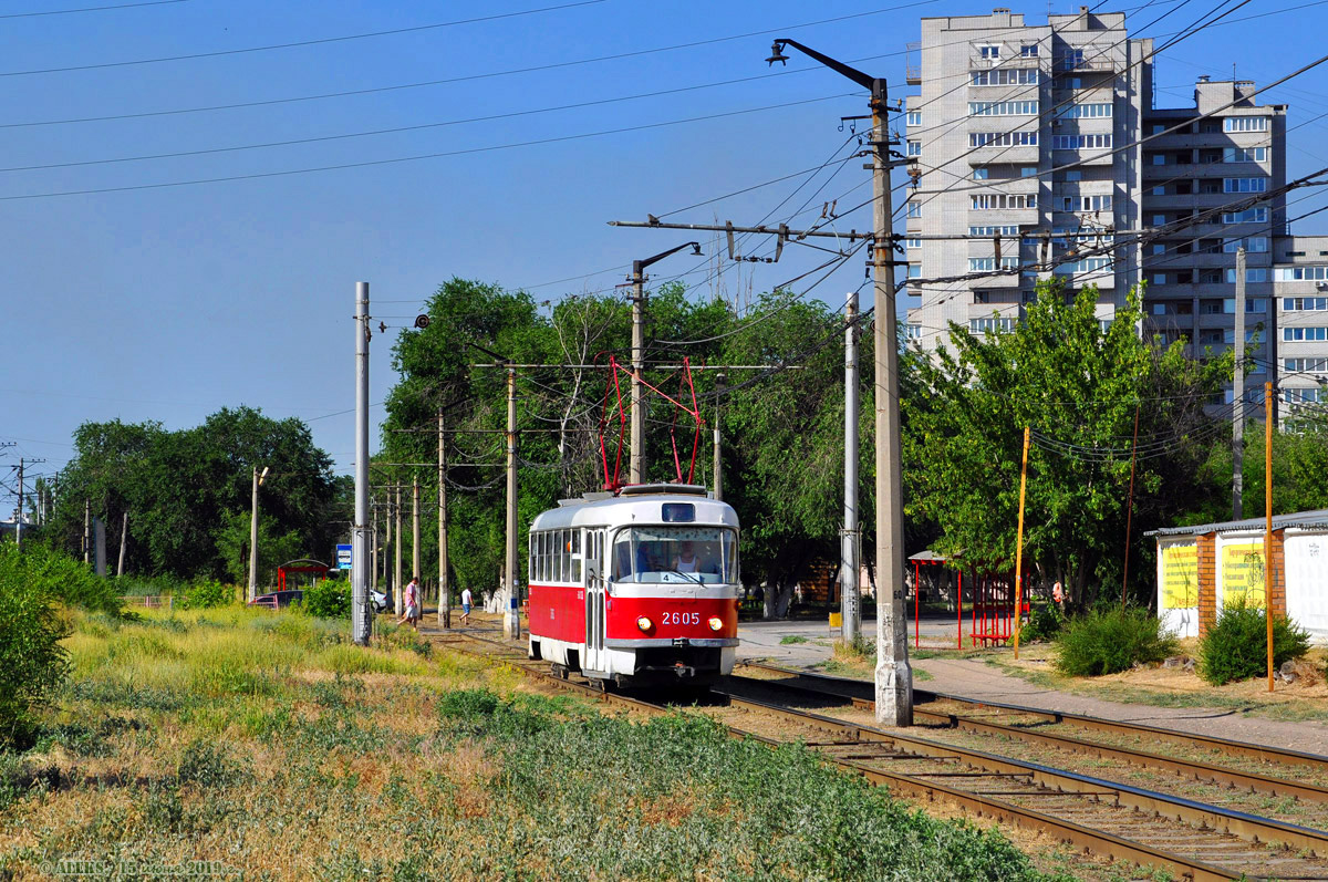 Волгоград, Tatra T3SU (двухдверная) № 2605