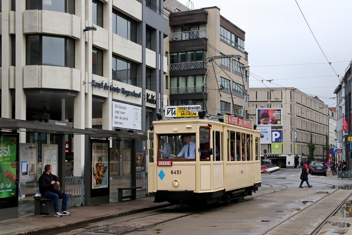 Антверпен, CGTA 2-axle motor car № 6451; Антверпен — Возобновление работы трамвайного музея (15/06/2019)