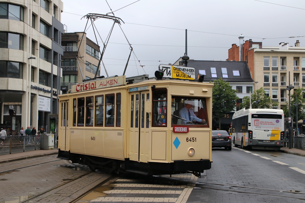 Антверпен, CGTA 2-axle motor car № 6451; Антверпен — Возобновление работы трамвайного музея (15/06/2019)