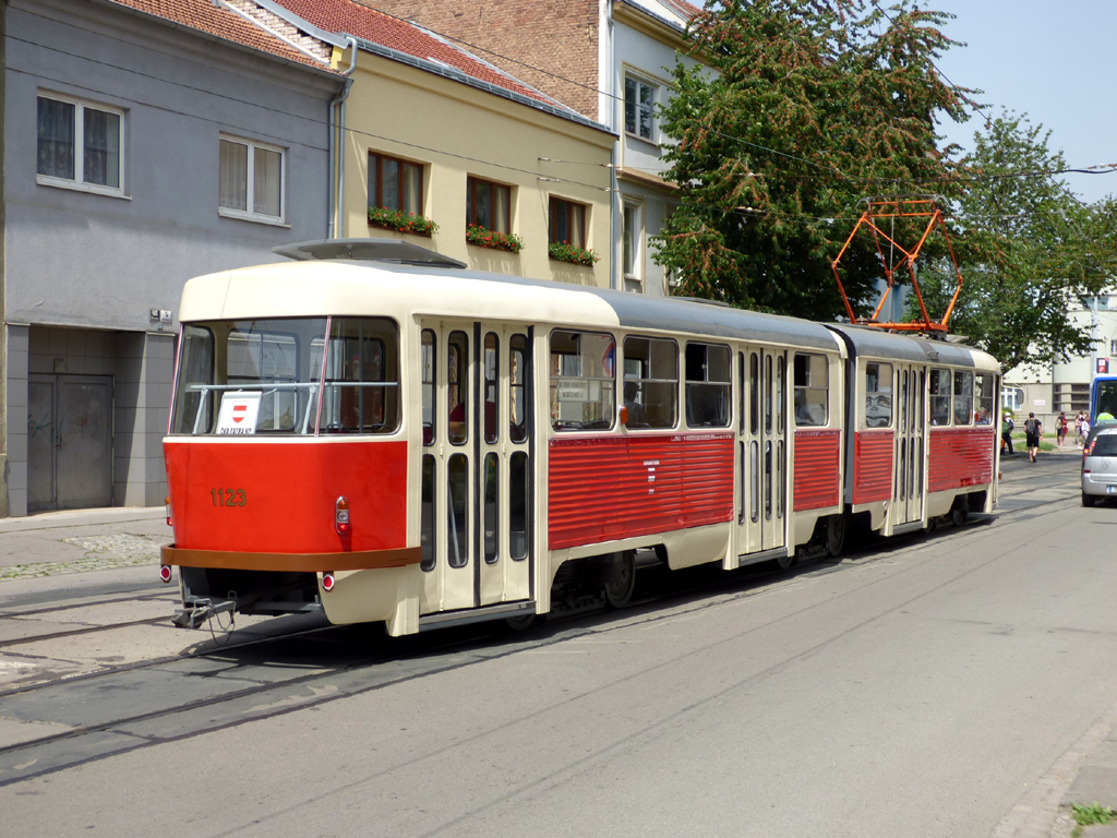 Brno, Tatra K2YU Nr 1123; Brno — Dopravní nostalgie 2019