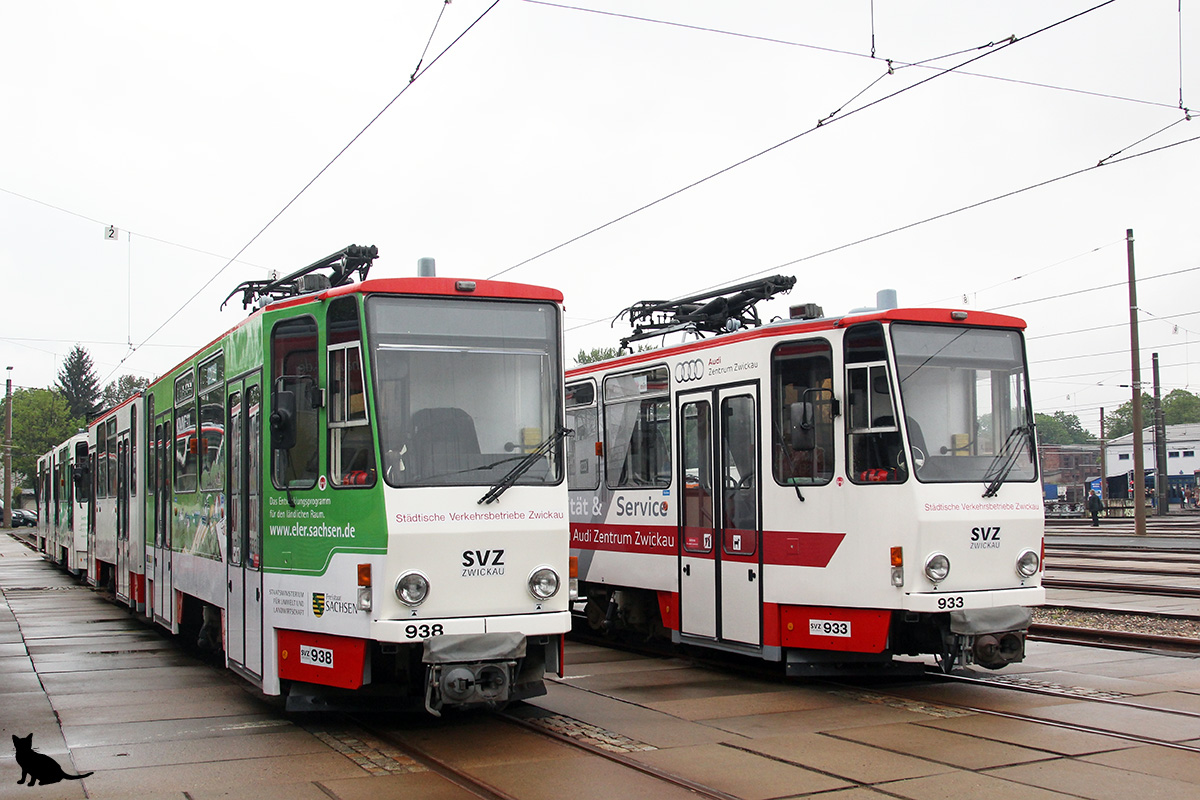 Цвиккау, Tatra KT4DMC № 938; Цвиккау — Юбилей: 125 лет трамваю в Цвиккау (11./12.05.2019) Цвиккау, Tatra KT4DMC № 938; Цвиккау — Юбилей: 125 лет трамваю в Цвиккау (11./12.05.2019)