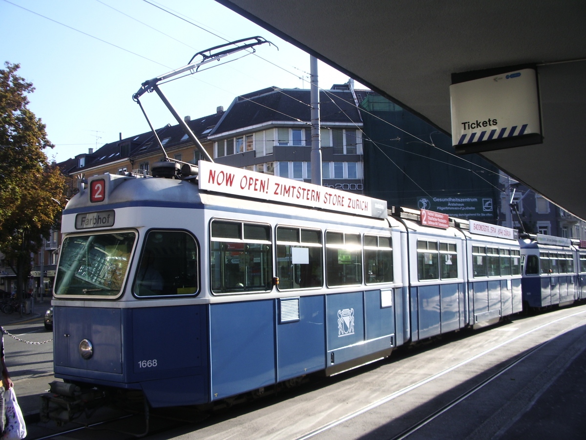 Zurich, SWS/SIG/BBC Be 4/6 "Mirage" № 1668