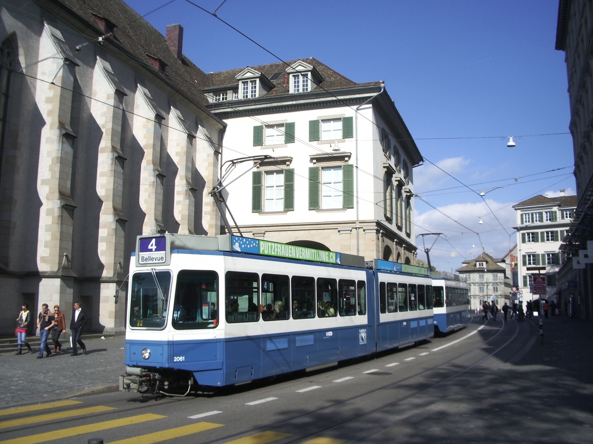 Цюрих, SWP/SIG/BBC Be 4/6 "Tram 2000" № 2061