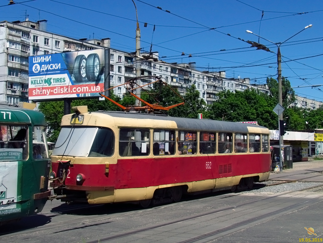 Харьков, Tatra T3SU № 662