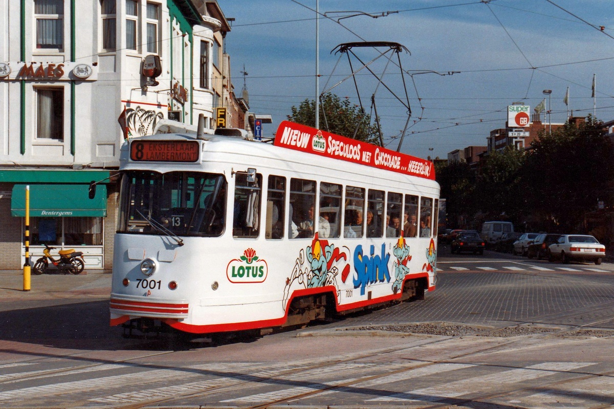 Антверпен, BN PCC Antwerpen № 7001; Антверпен — Старые фотографии (city trams Antwerpen 1980 — 1999)